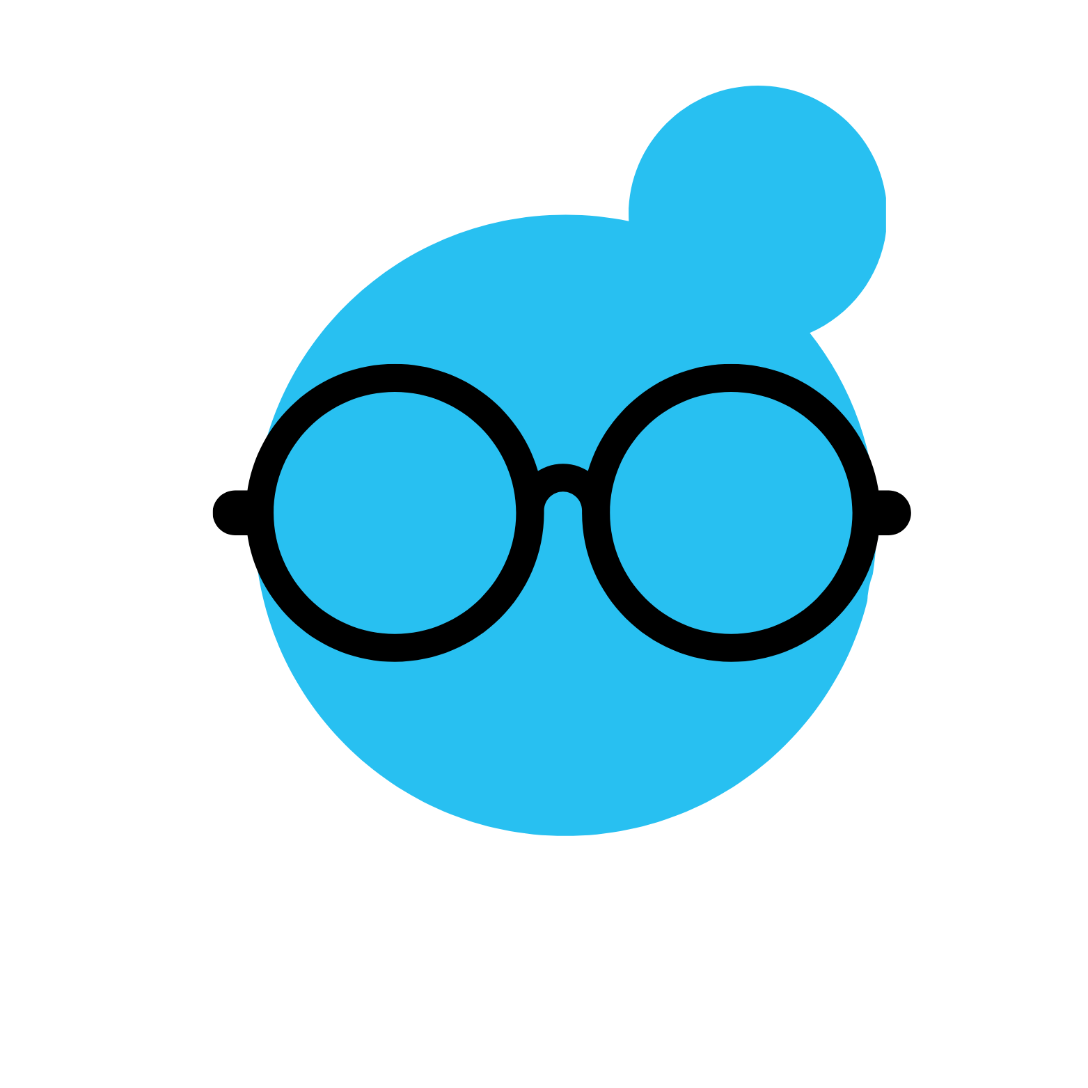 Dot - blue transparent